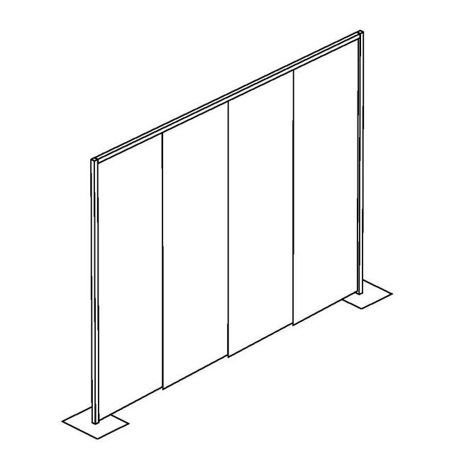 Rental store for PIPE   DRAPE WALL- IVORY 8  HIGH in Miami FL