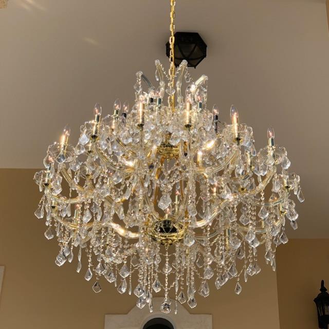 Rental store for CHANDELIER-CRYSTAL GOLD 44H44W in Miami FL