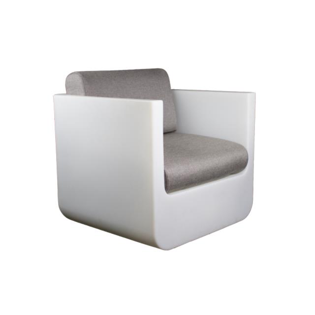 Rental store for ULM LOUNGE CHAIR-RGBW BAT W TAUPE CUSH in Miami FL