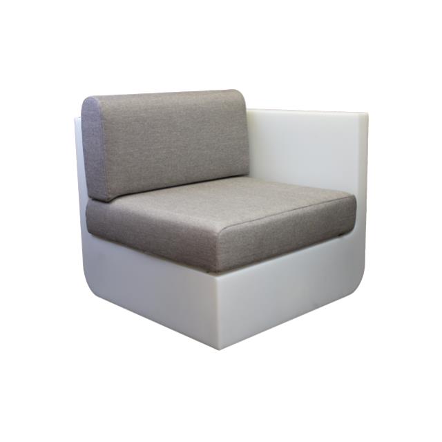 Rental store for ULM CHAIR LEFT-RGBW LED W TAUPE CUSH in Miami FL