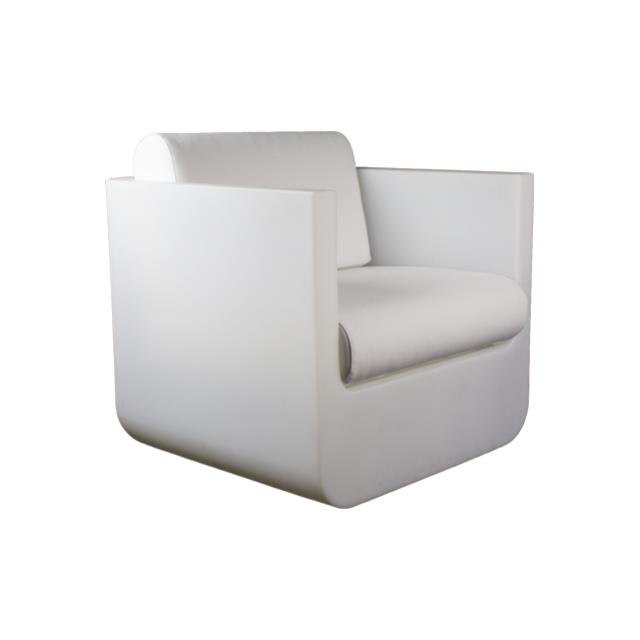 Rental store for ULM LOUNGE CHAIR-RGBW BAT W WHITE CUSH in Miami FL