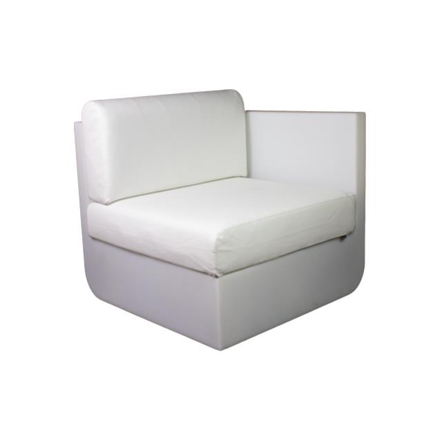 Rental store for ULM CHAIR LEFT-RGBW LED W WHITE CUSH in Miami FL